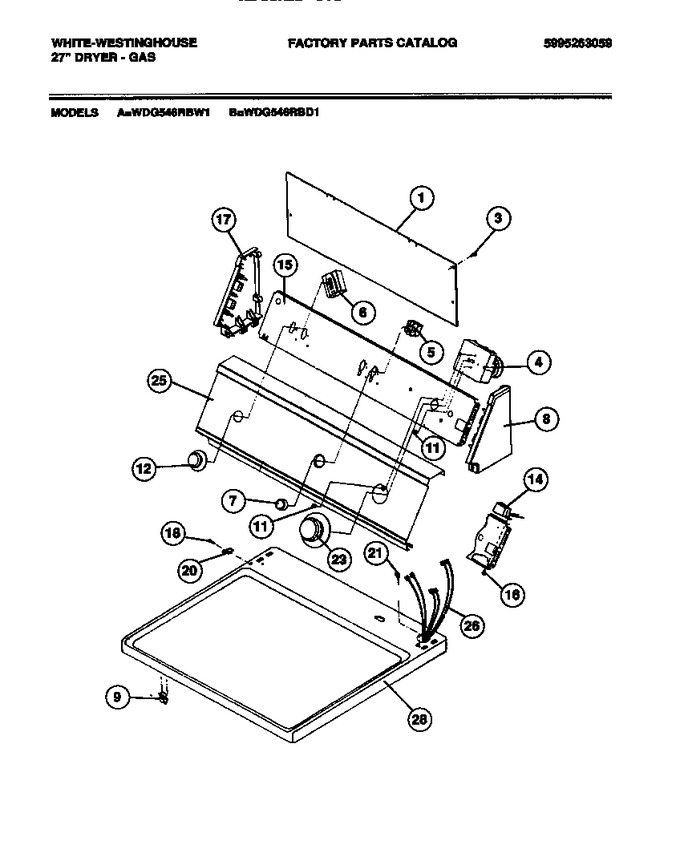 Diagram for WDG546RBD1