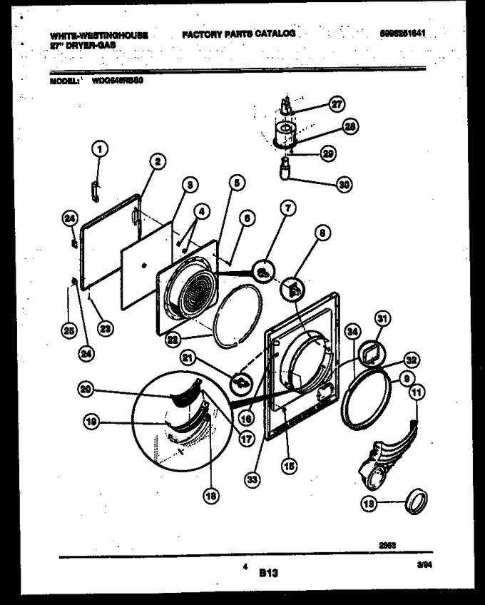 Diagram for WDG646RBSW0