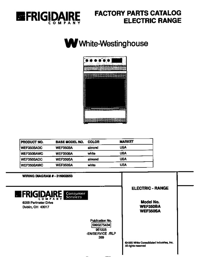 Diagram for WEF350SADC
