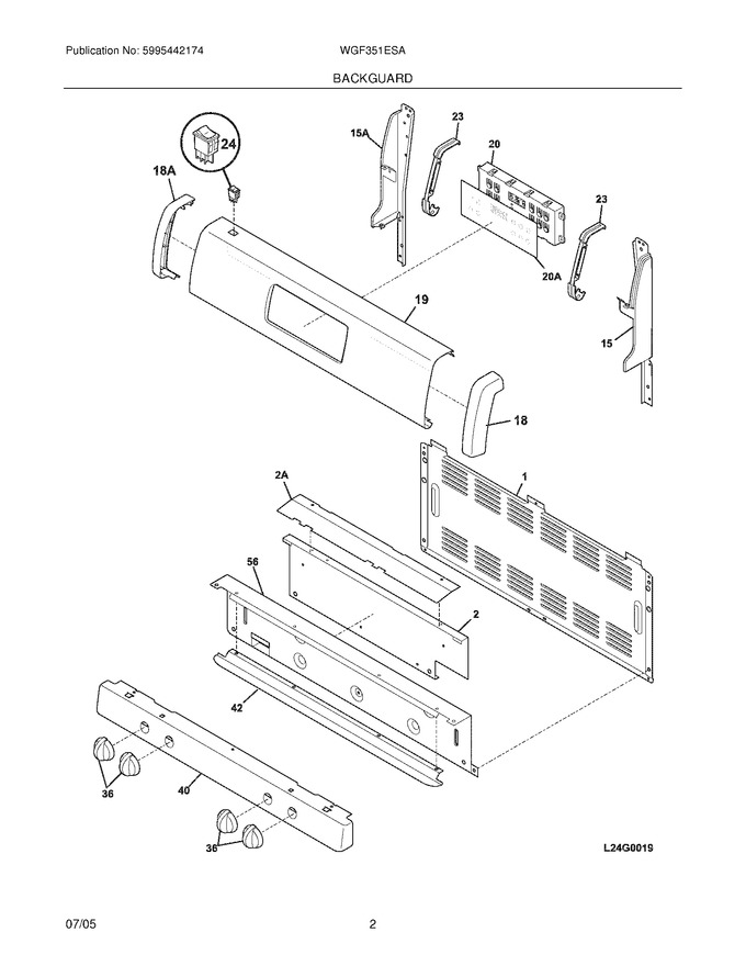 Diagram for WGF351ESA