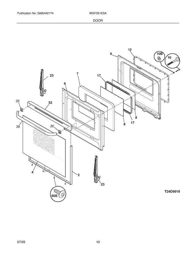 Diagram for WGF351ESA