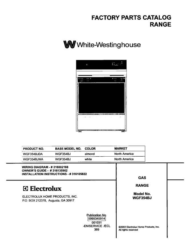Diagram for WGF354BJDA