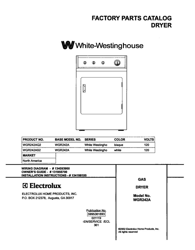 Diagram for WGR242AQ2