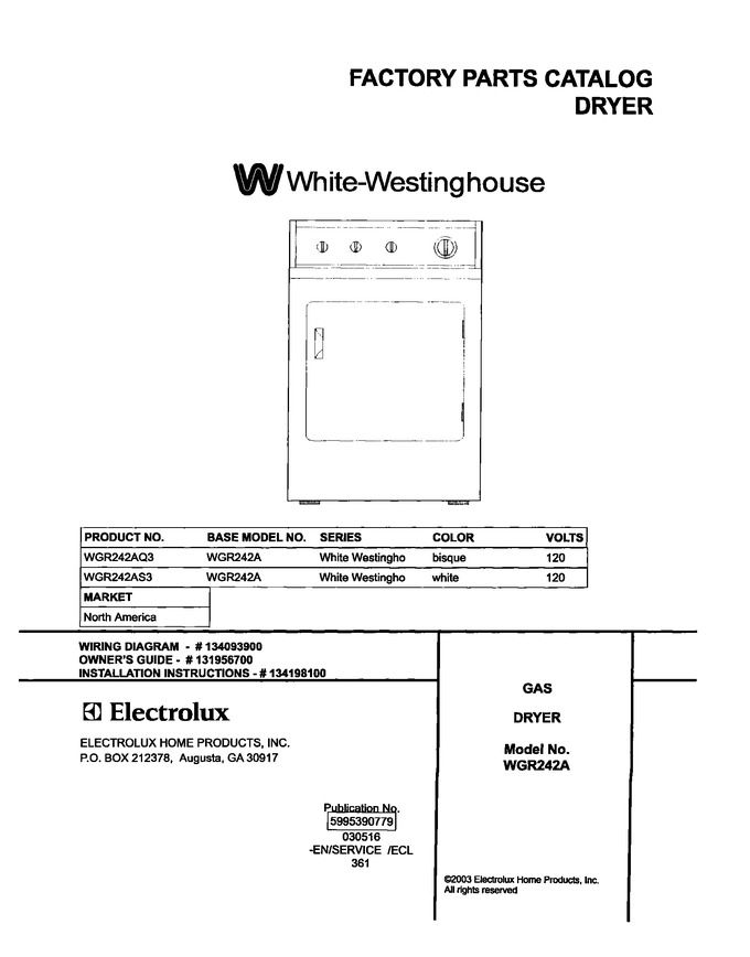 Diagram for WGR242AQ3