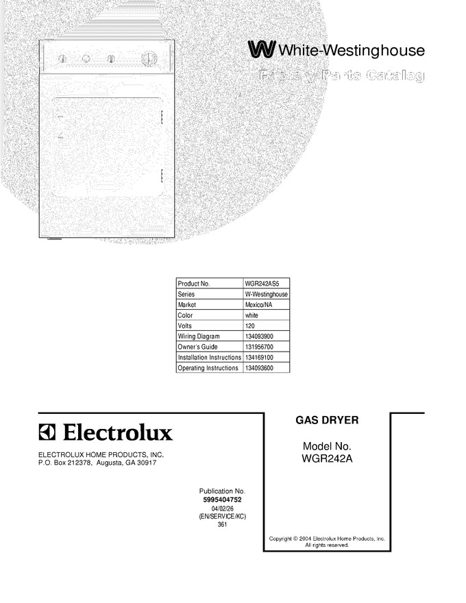 Diagram for WGR242AS5