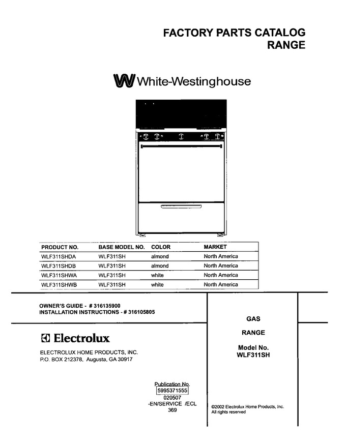 Diagram for WLF311SHDA