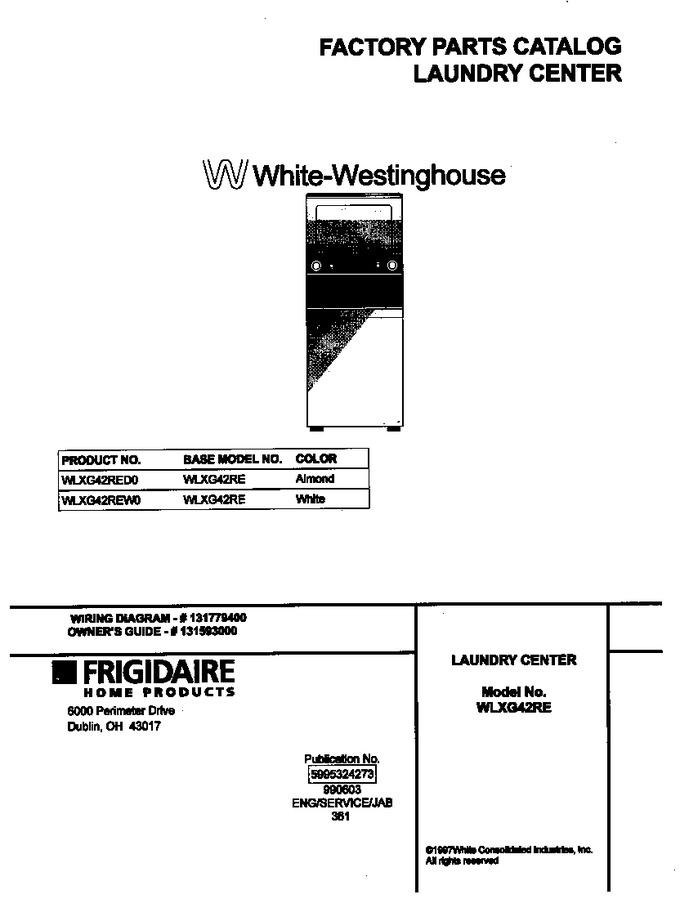 Diagram for WLXG42RED0