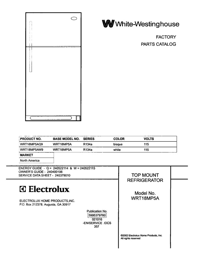 Diagram for WRT18MP5AW9