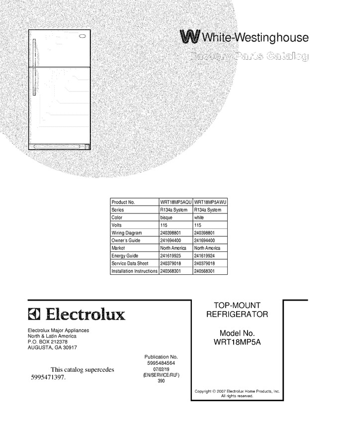 Diagram for WRT18MP5AQU