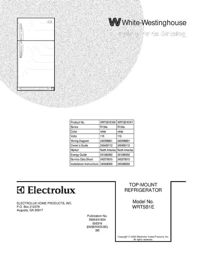 Diagram for WRT5B1EW1