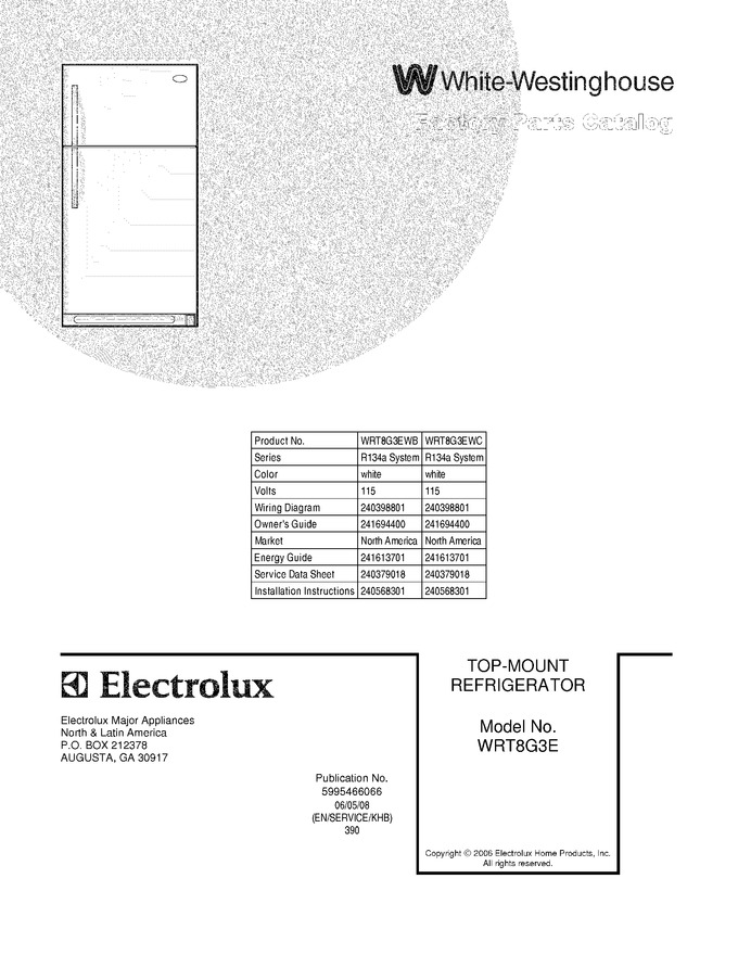Diagram for WRT8G3EWC