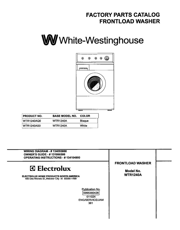Diagram for WTR1240AQ0