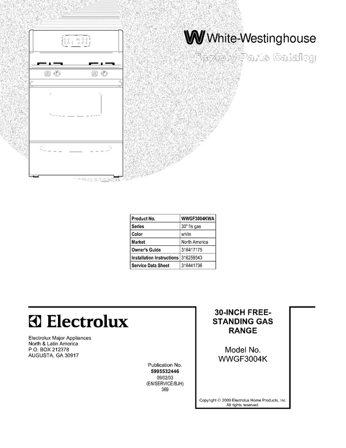 Diagram for WWGF3004KWA