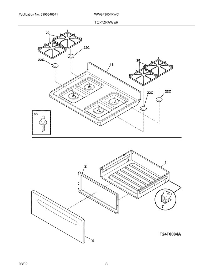Diagram for WWGF3004KWC