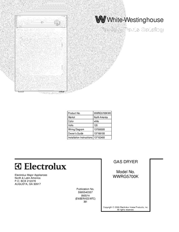 Diagram for WWRG5700KW0