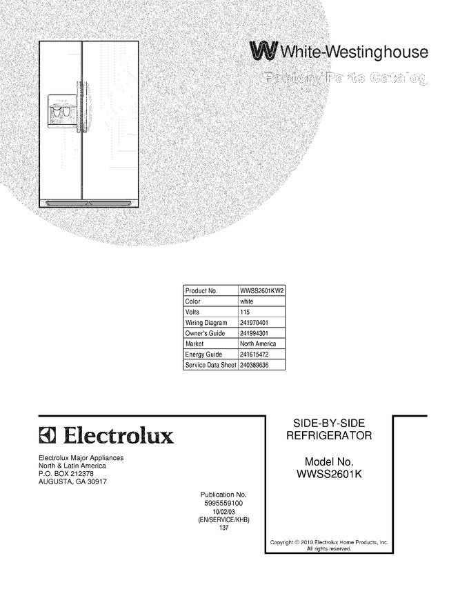 Diagram for WWSS2601KW2