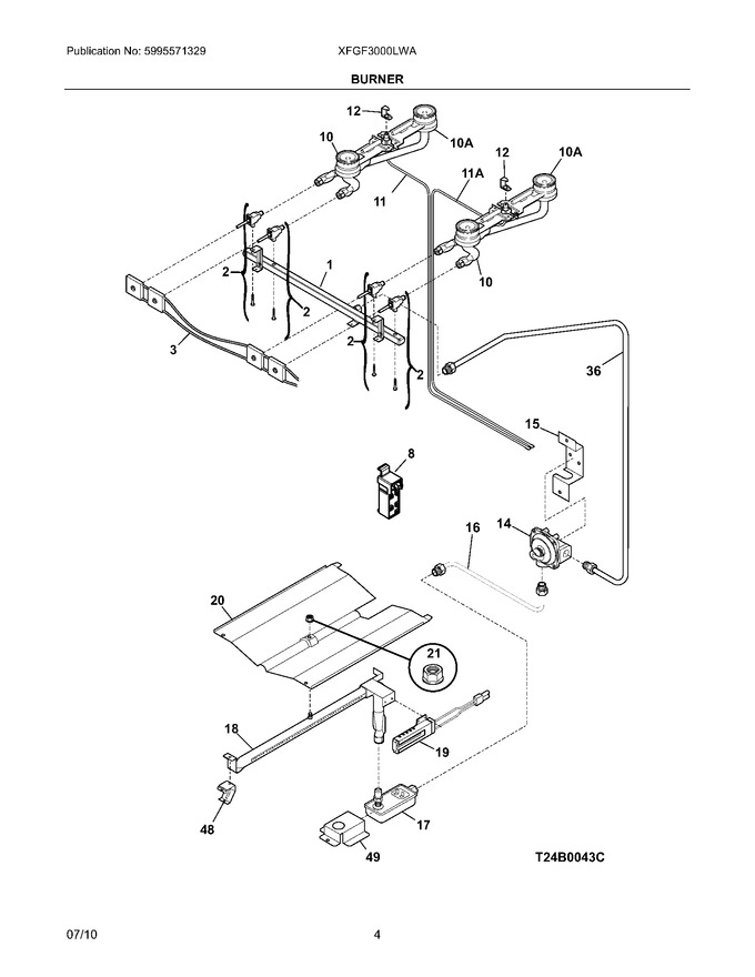 Diagram for XFGF3000LWA