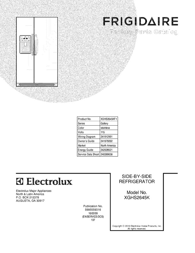 Diagram for XGHS2645KF1