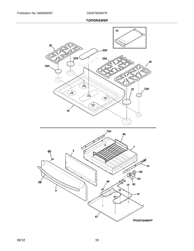 Diagram for DGGF3054KFR