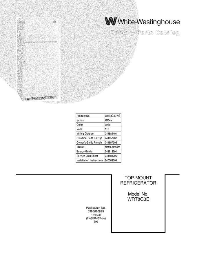 Diagram for WRT8G3EWS