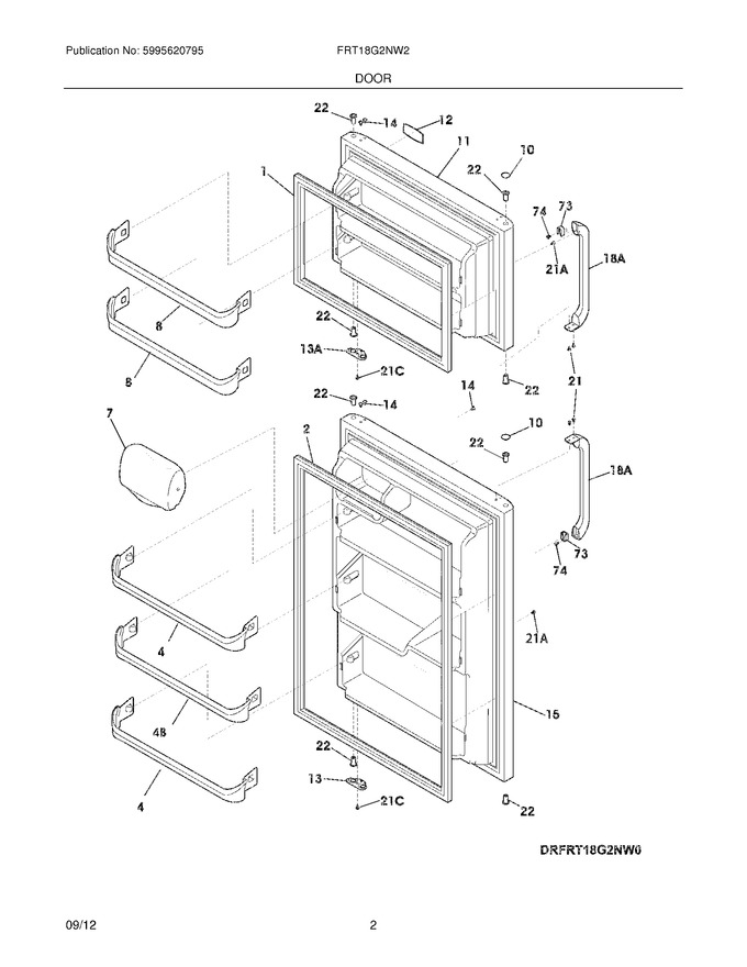 Diagram for FRT18G2NW2