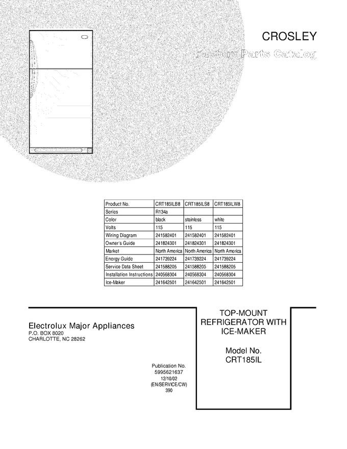 Diagram for CRT185ILB8