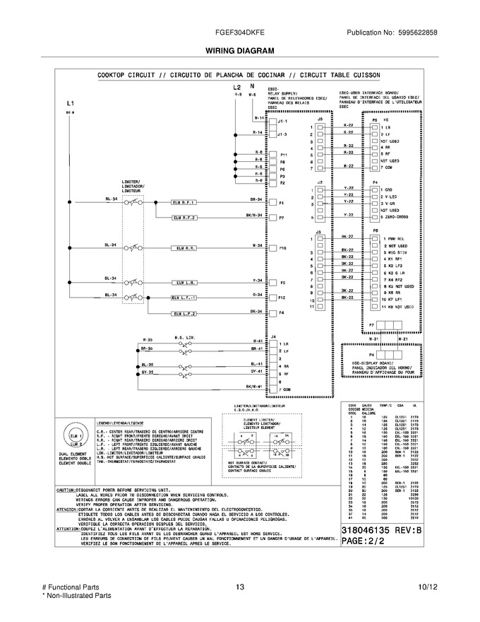 Diagram for FGEF304DKFE