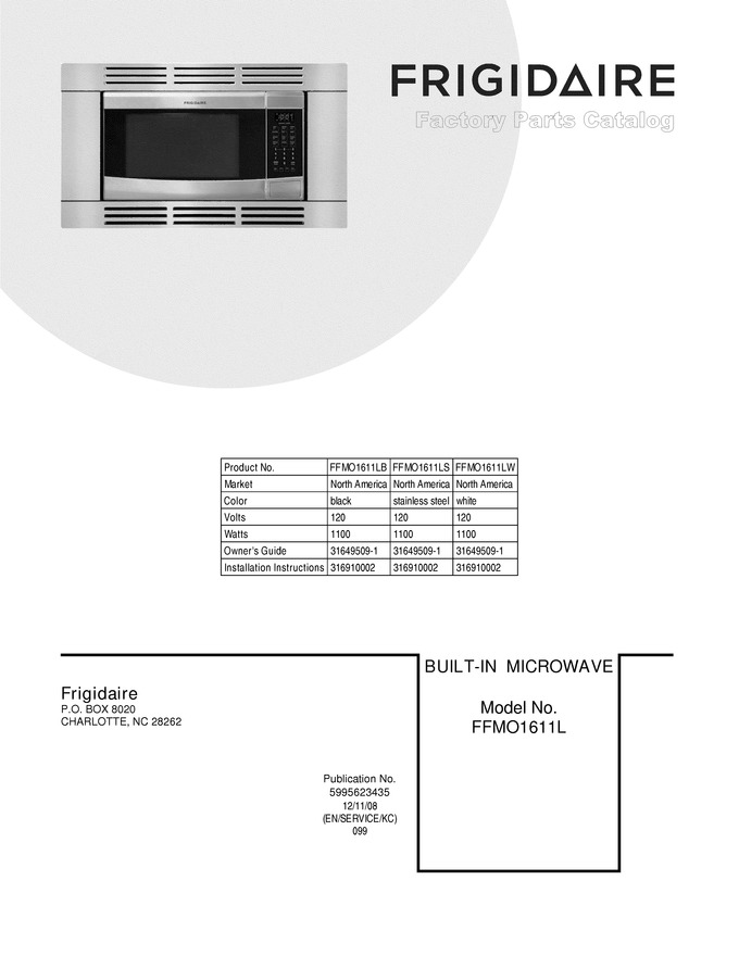 Diagram for FFMO1611LB