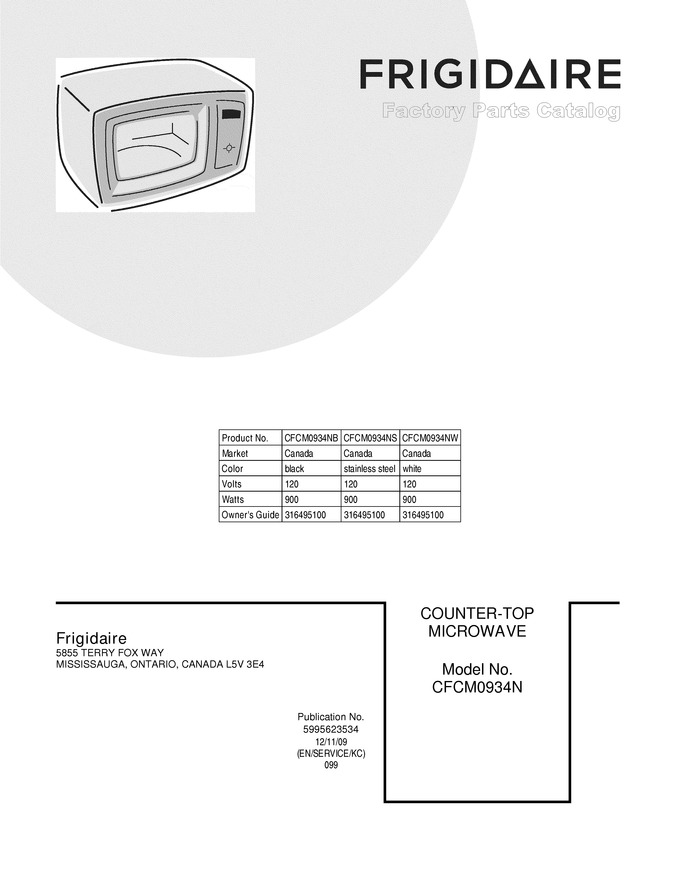 Diagram for CFCM0934NS