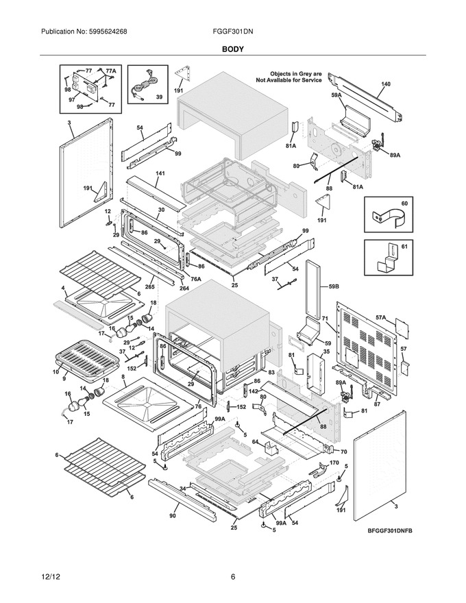 Diagram for FGGF301DNWA