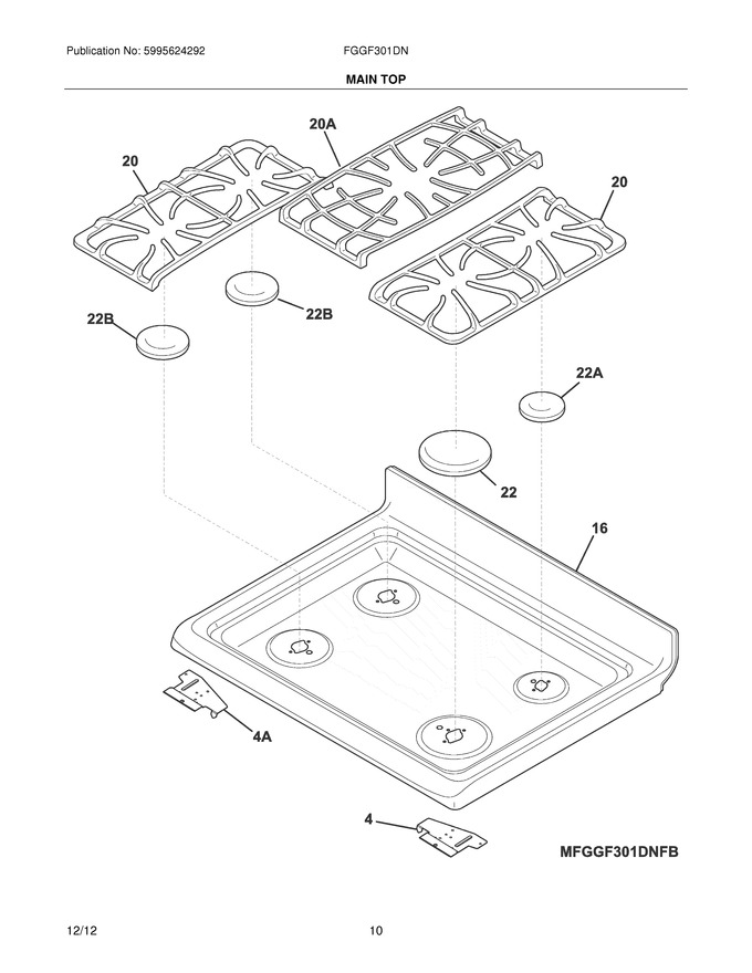 Diagram for FGGF301DNBB