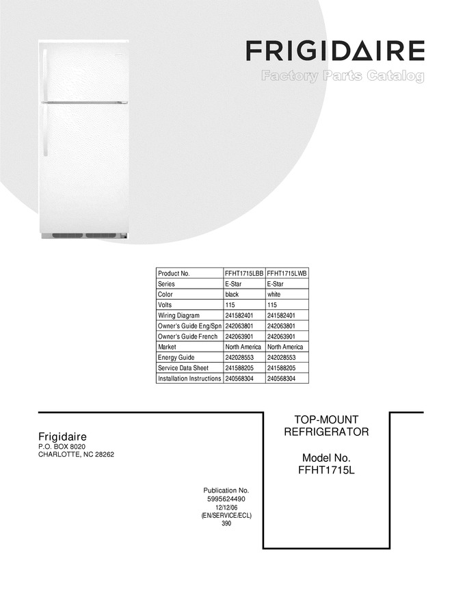 Diagram for FFHT1715LWB