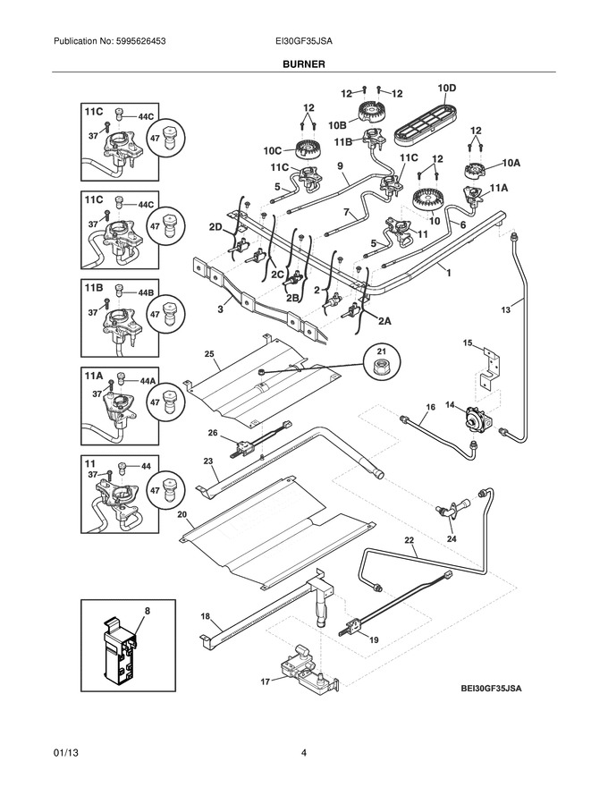 Diagram for EI30GF35JSA
