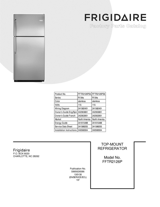 Diagram for FFTR2126PS5