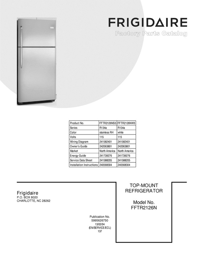 Diagram for FFTR2126NS3