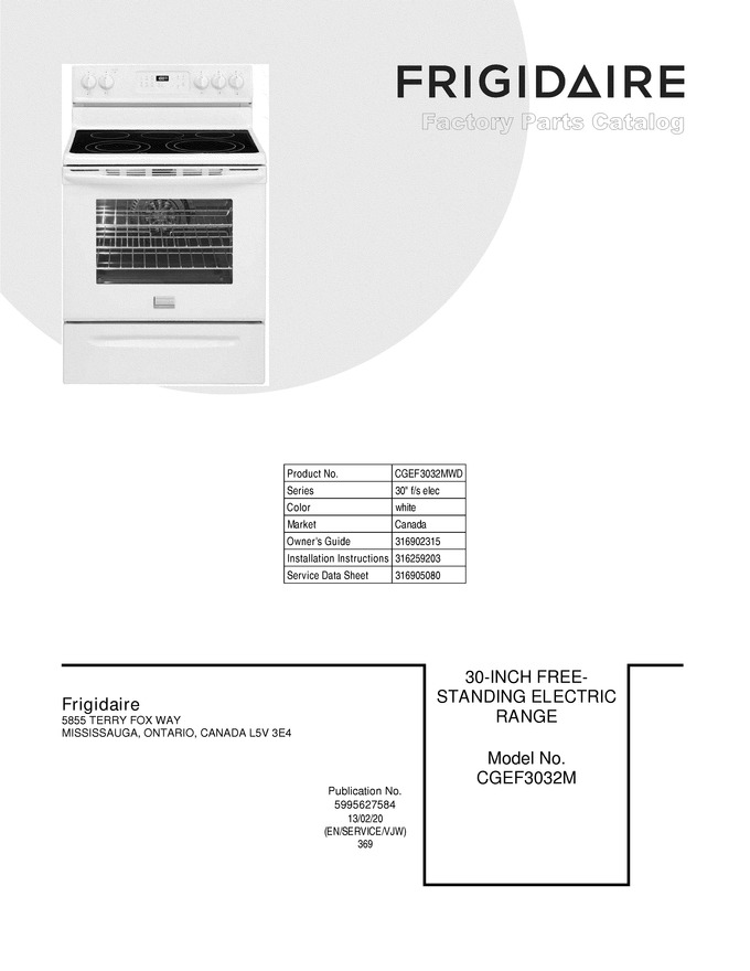 Diagram for CGEF3032MWD