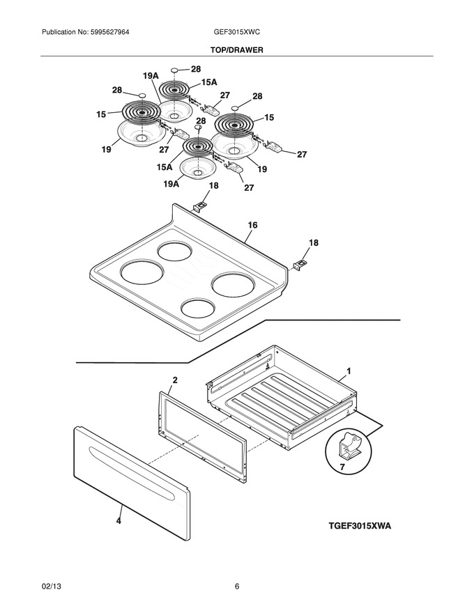 Diagram for GEF3015XWC