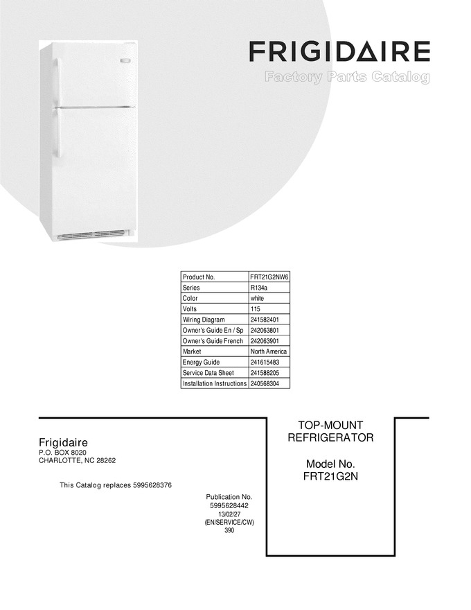 Diagram for FRT21G2NW6