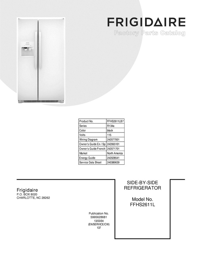 Diagram for FFHS2611LB7