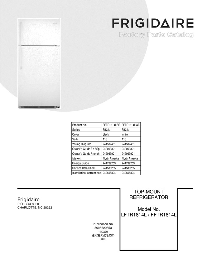 Diagram for FFTR1814LBE