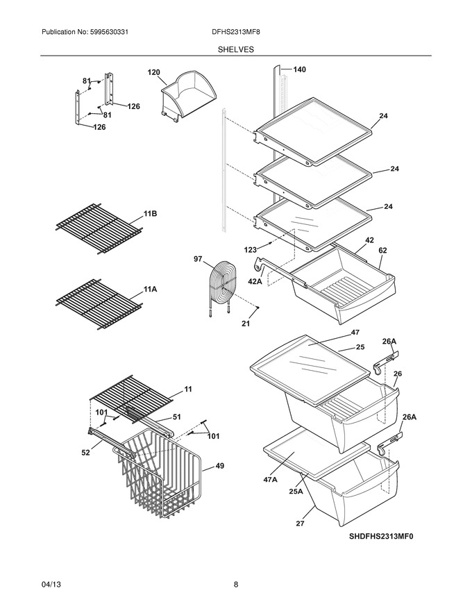Diagram for DFHS2313MF8