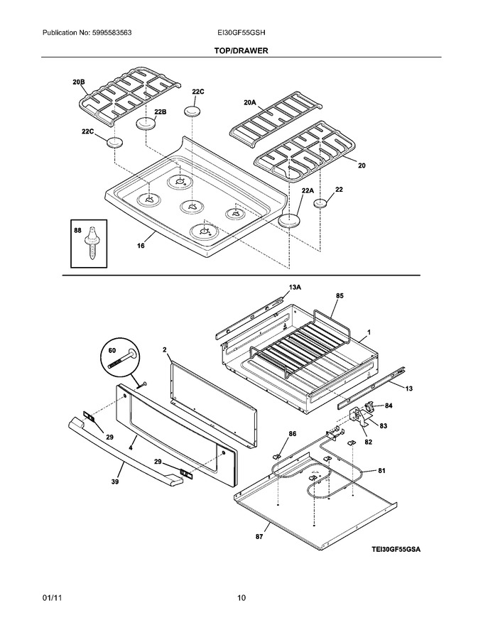 Diagram for EI30GF55GSH