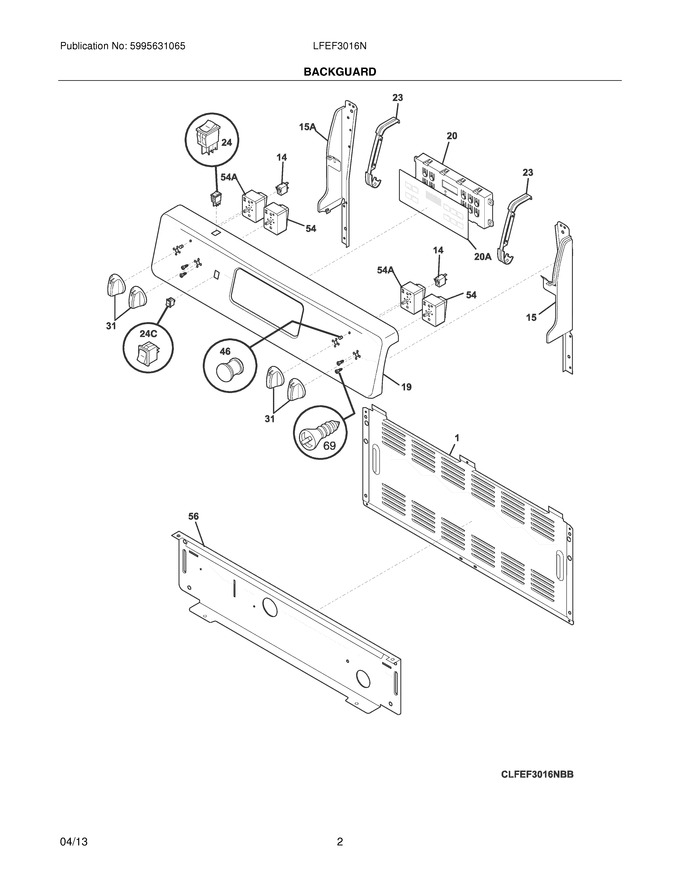 Diagram for LFEF3016NBB