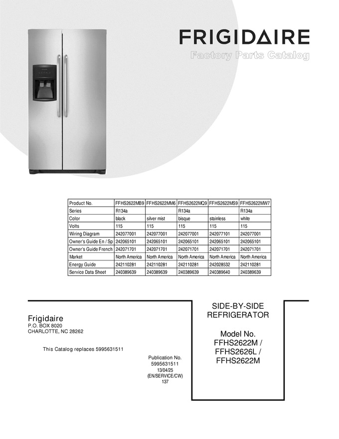 Diagram for FFHS2622MS9