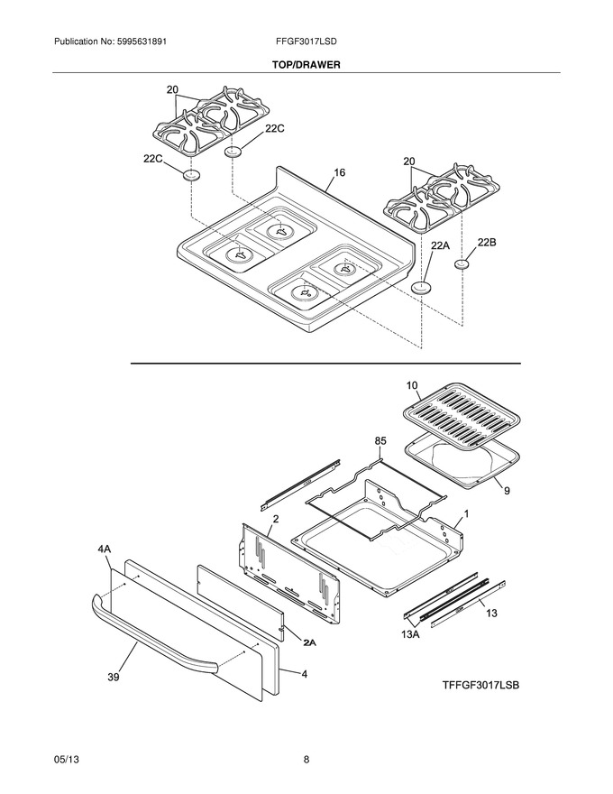 Diagram for FFGF3017LSD