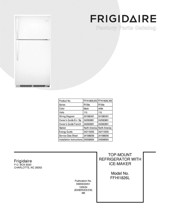 Diagram for FFHI1826LW9