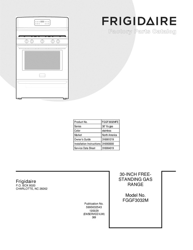 Diagram for FGGF3032MFE
