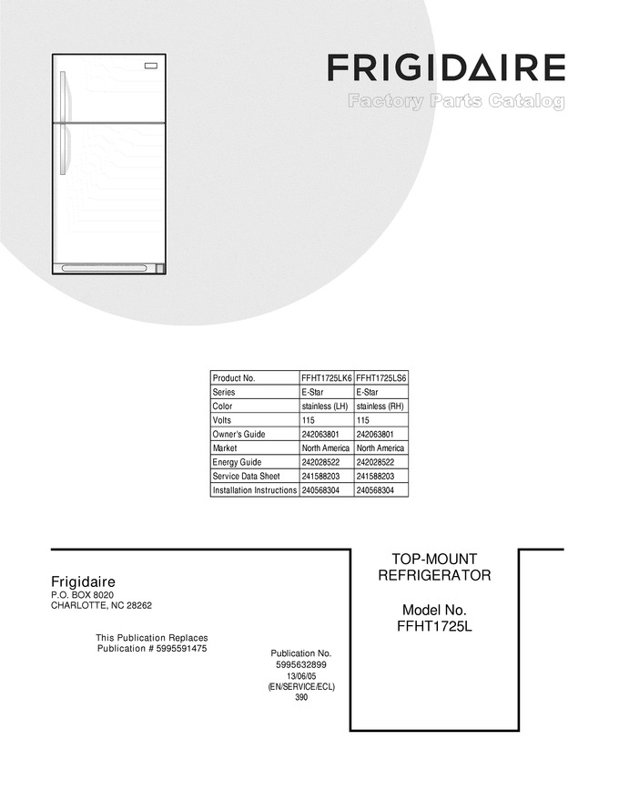 Diagram for FFHT1725LS6