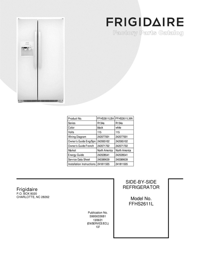 Diagram for FFHS2611LWA