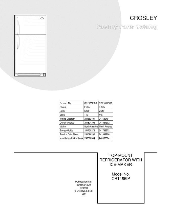 Diagram for CRT185IPW3